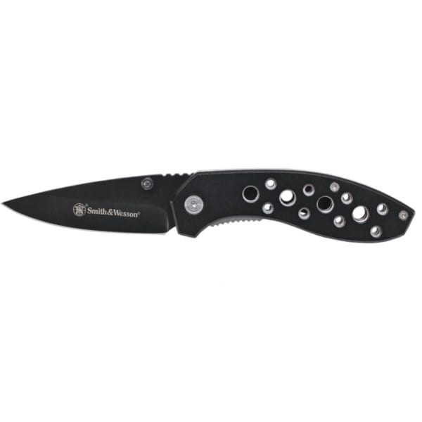 Smith and Wesson Linerlock 3 7/8" closed Black (CK402)